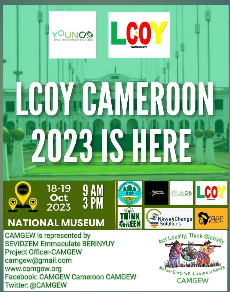 @sevidzememmaculate of CAMGEW at the national youth Climate conference in the nations capital Yaounde, Cameroon. <a href="/AFD_France/">Agence Française de #Développement (AFD) 🇫🇷 🇪🇺</a> <a href="/women2030/">Women2030</a> <a href="/Daughters4Earth/">Daughters for Earth</a> <a href="/BarreAnn/">Anne Barre</a> <a href="/WECF_FR/">WECF_FR</a> <a href="/WEDO_worldwide/">WEDO</a> <a href="/climateaction/">@climateaction</a>