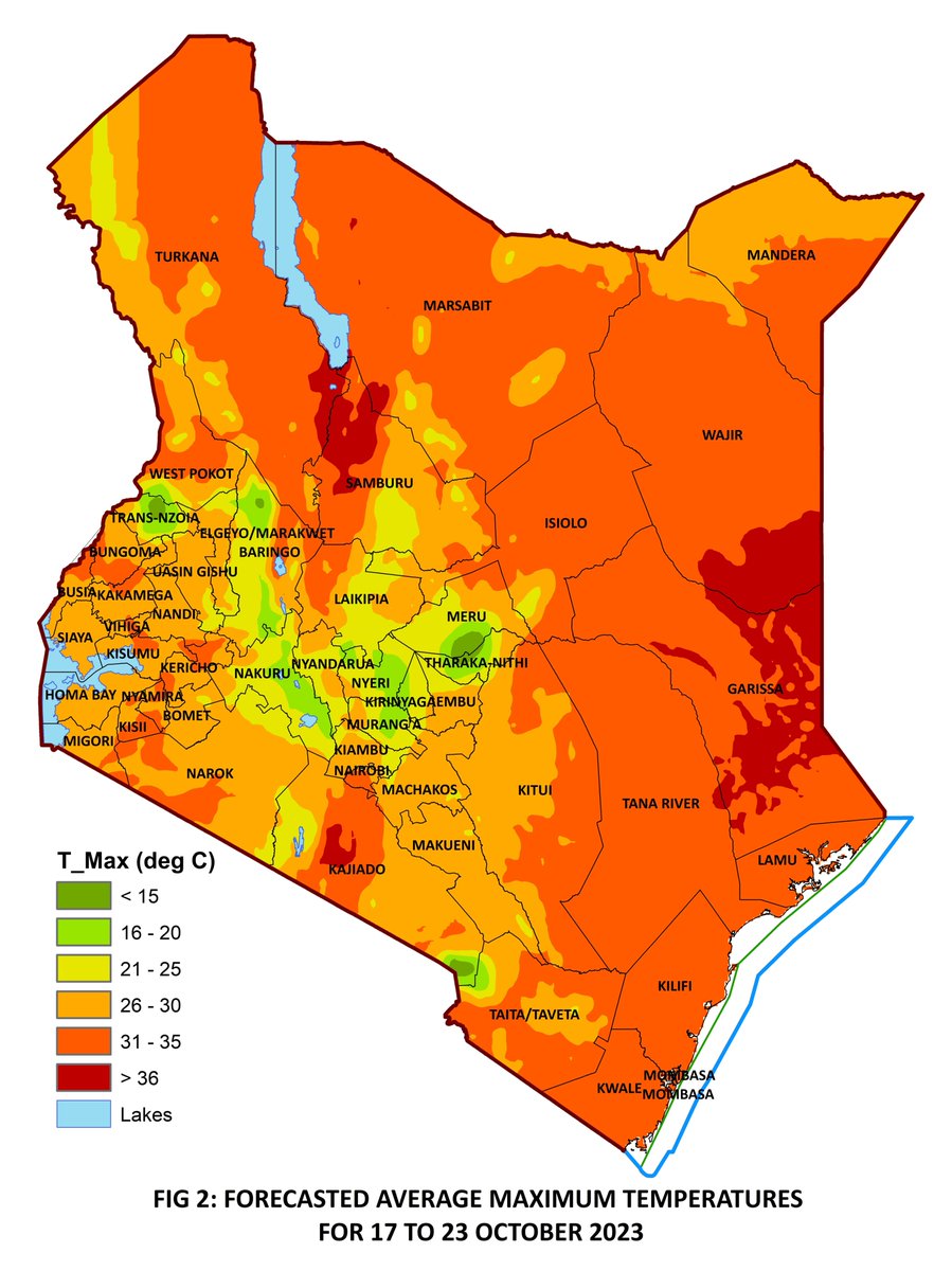 RAINFALL &amp; TEMPERATURE: Rainfall is expected to continue over several parts of the country.  Isolated storms are likely to occur in some areas.High average daytime (maximum) temperatures of more than 30 degrees Celsius are expected over several parts of the country.(Source: KMD).