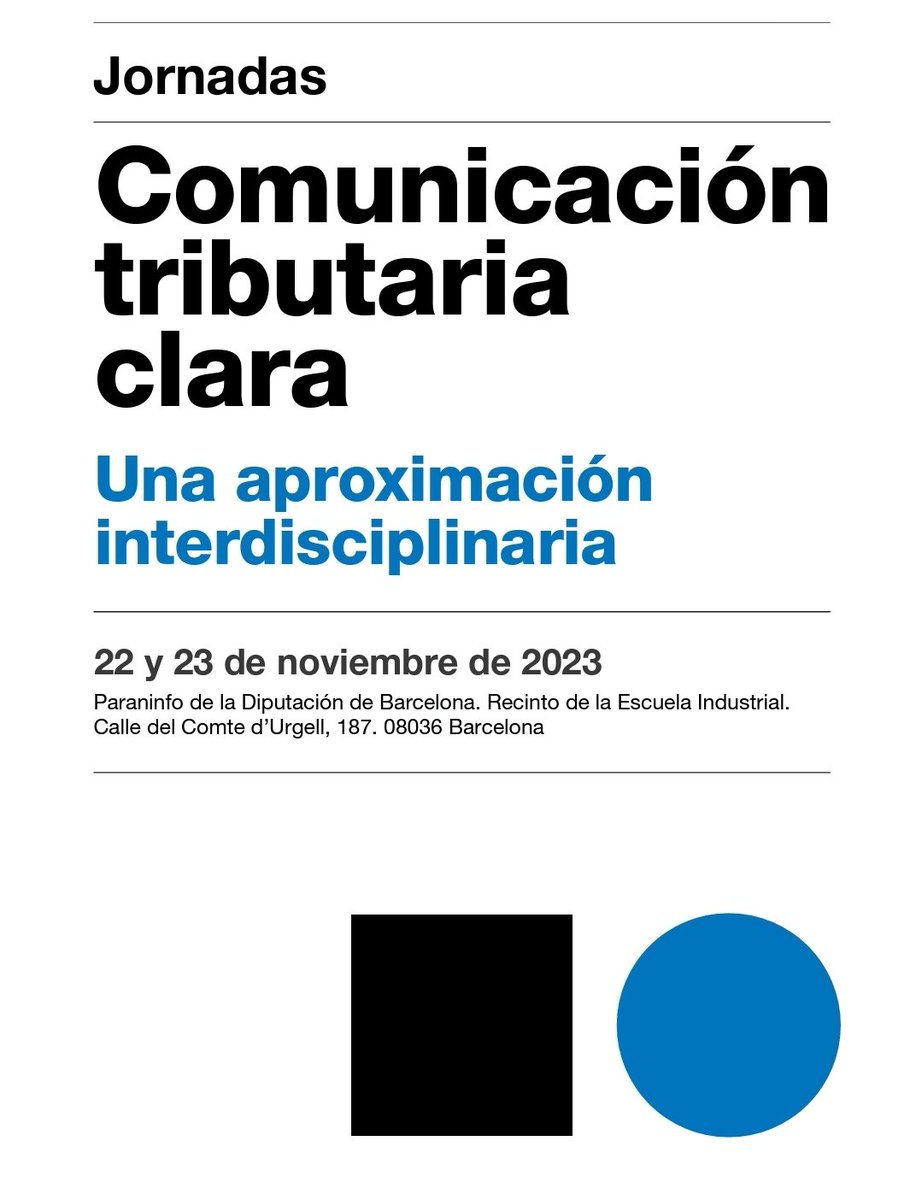 MeseguerYebra's tweet photo. Organizado por la Cátedra Universitat de Barcelona-Diputació de Barcelona (@diba y @UniBarcelona de Comunicación Clara Aplicada a las Administraciones Públicas. Es necesario confirmar la asistencia a través de este formulario:
https://t.co/1h9lL9Loia ¡Plazas limitadas! https://t.co/b993fdeBwR