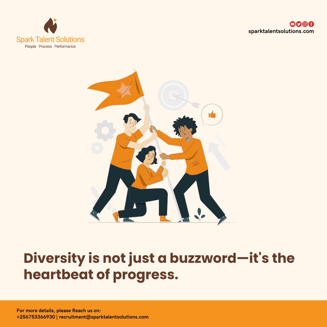 sparkTsolutions's tweet image. Diversity is not just a buzzword, it&apos;s the heartbeat of progress. At Spark Talent Solutions, we foster an environment where everyone&apos;s voice is not only heard but celebrated. Together, let&apos;s build a world that&apos;s beautifully diverse and wonderfully united.  #SparkTogether