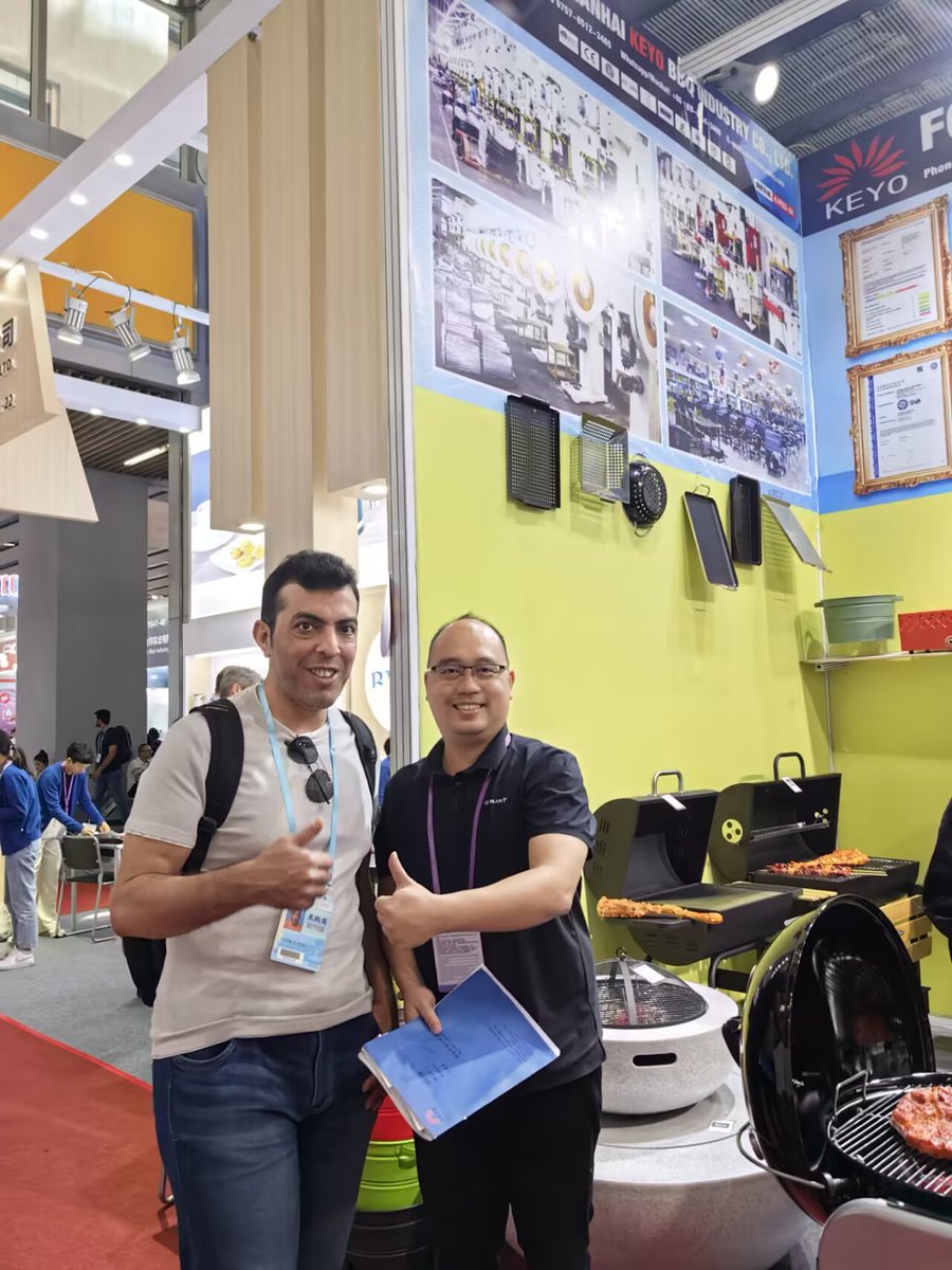 ChinaKeyobbq's tweet photo. The 134th session of Canton Fair is going on, KEYO BBQ is as always there.
Our booth: 4.1F23-24
#KEYOBBQ #FIREPIT #FACTORY #CANTONFAIR2023 #GUANGZHOU #CHINA #CANTONFAIR https://t.co/OPhoozgenQ