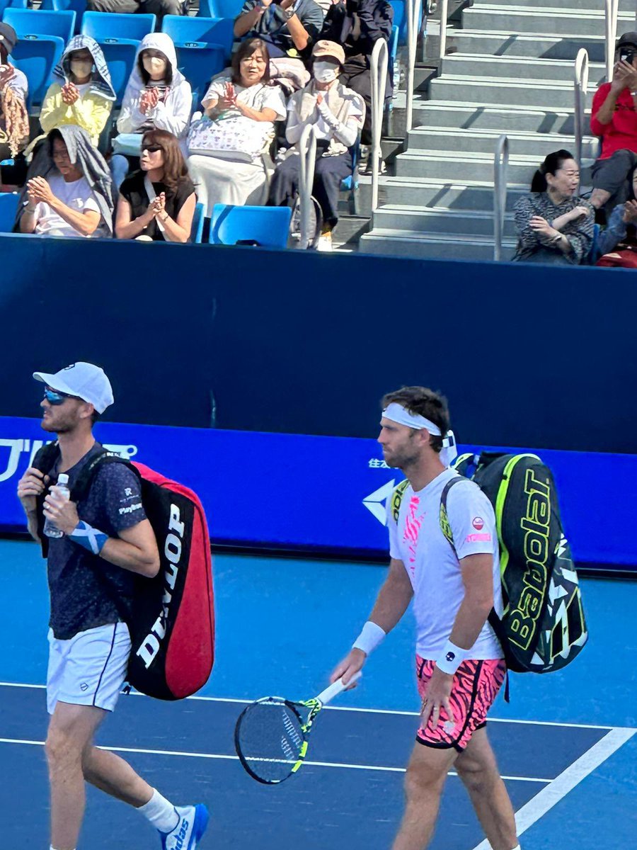 Two of our members looking forward to a great day <a href="/japanopentennis/">木下グループジャパンオープンテニス</a> #Kinoshitajotennis #Cheadletennisintour