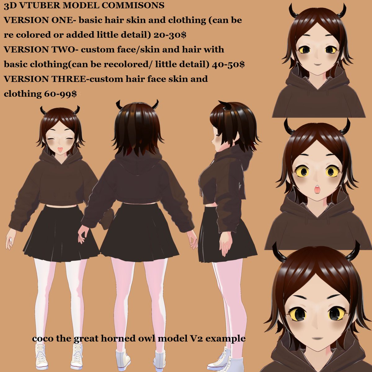 abstract_alie's tweet photo. HEYYYYY IM GONNA START DOING VROID MODEL COMMISIONS
.
the model you see below is an example of a version one model NOT V2
.
if your interested or have questions please dm me
.
#vtuber #commissions #vtubermodel #VTuberUprising #vtuber3dmodel #vroid #vtubercommissions https://t.co/VwuHs71AW9