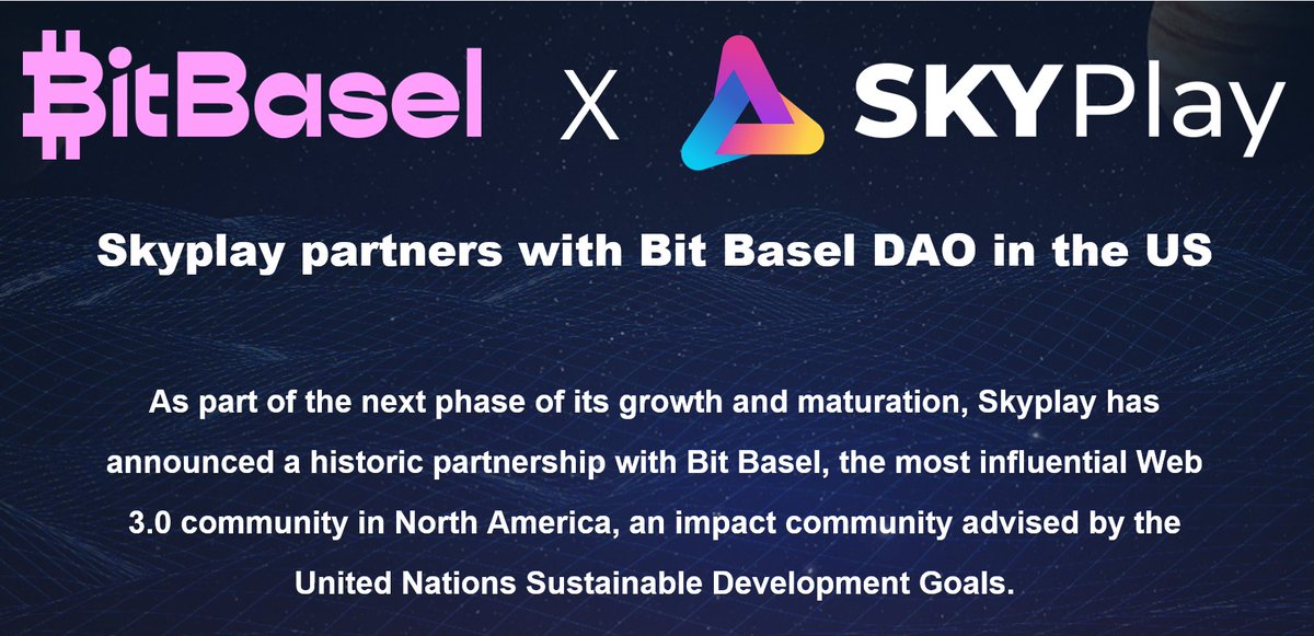 Skyplay partners with Bit Basel DAO in the US!!

BitBasel the most influential Web 3.0 community, in partnership with Space Blue, is the digital cultural preservation partner for the historic private-sector NASA mission to the Moon with SpaceX. 
bitbasel.medium.com/bitbasel-joins…