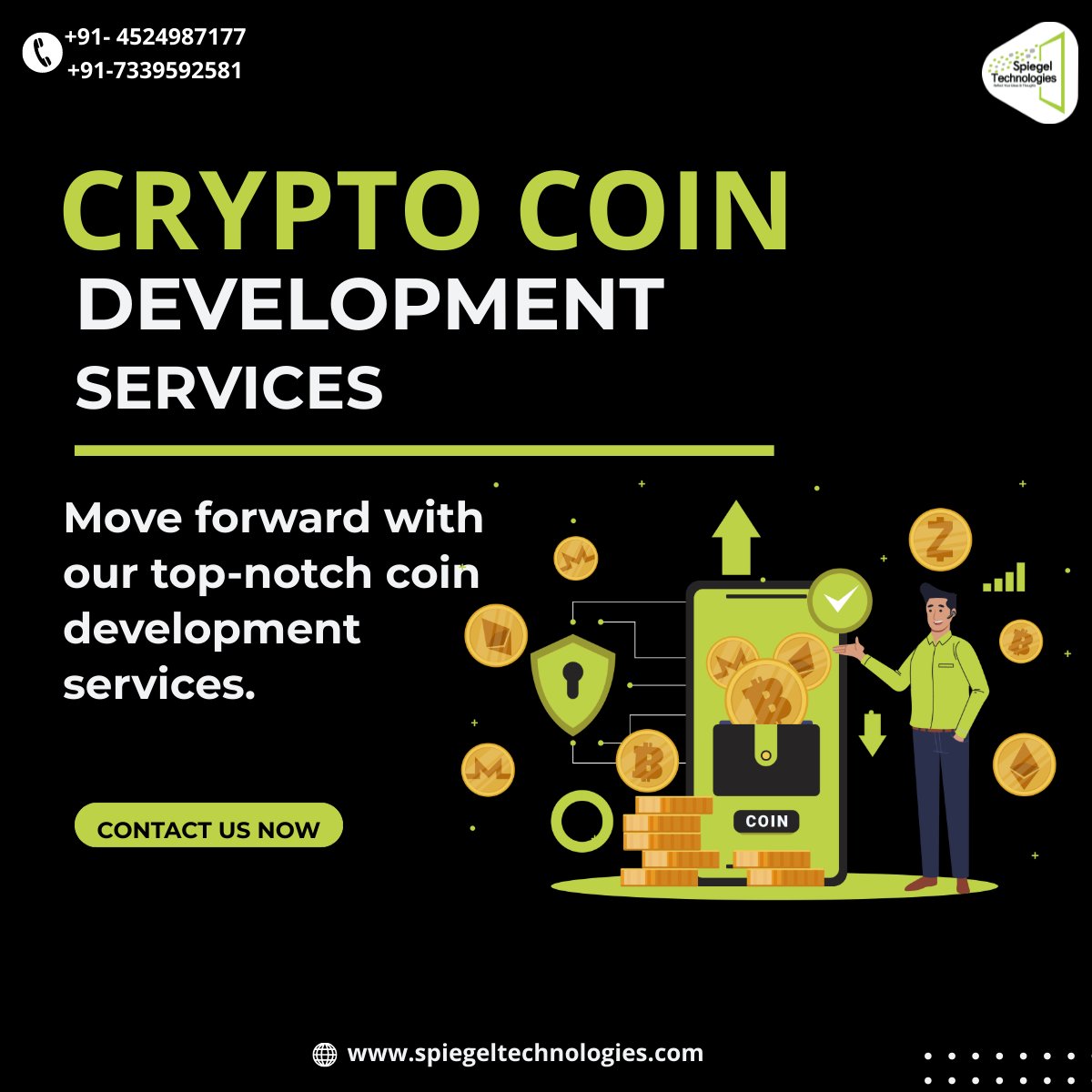 SpiegelTechies's tweet image. Ready to create your own cryptocurrency coin? Our expert team specializes in Crypto Coin Development Services, helping you build a unique and secure blockchain-based coin tailored to your requirements.
Website -shorturl.at/kowC0
#CryptoCoinDevelopment #ethereum #polygon
