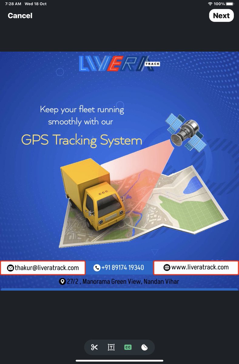 LiveraTrack's tweet photo. Keep your fleet running
smoothly with our
GPS Tracking System
https://t.co/F3w7vaiago
#gpstrackingsystem #gpstracking #gpstrack #liveratrack #fleet #fleettracking https://t.co/npoVSjM5wp