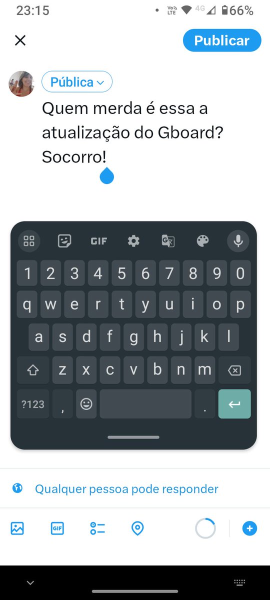 Quem merda é essa a atualização do Gboard? Socorro!