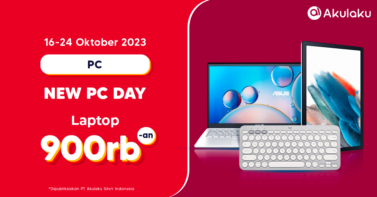 akulakuID's tweet image. Kapan lagi bisa bawa pulang laptop baru cuma 900RB-an💻🤑  

Langsung klik link ini yuk👉 bit.ly/NewPCDayAkulak… 

#AkulakuIndonesia #PromoLaptop #PromoTablet #BelanjaOnline #InfoPromo