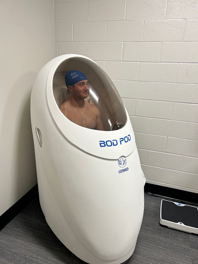 JTurnerExRx's tweet photo. Taking off in the spaceship - BodPod day!🚀

So grateful for the cool things happening in the Health &amp; Exercise Science department, and for opportunities like these Pfeiffer is able to provide. 

Come be a part of Clinical Exercise Science! 🏋️‍♂️🧬

@Pfeiffer1885 https://t.co/GSjjplAv8N