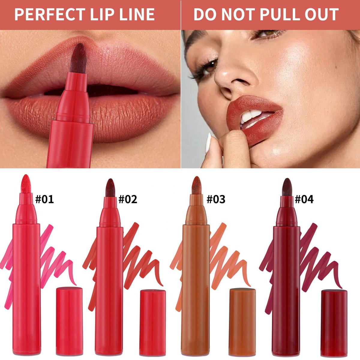 Custom Logo Matte Long Lasting Lipstick Waterproof 24 Colors Lipstick Lip Liner Cosmetics Lip Tint Marker😍🥰😘
alibaba.com/product-detail…
#lipmarker #makeup #dqshop #maroonpink #ce #k #indianred #threeconcepteyes #lipmakeup #stylenanda #cestylenandalipmarker