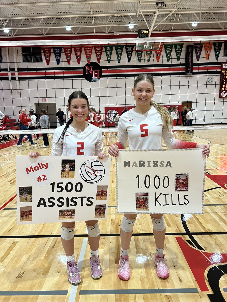 ChickasawVB's tweet photo. 1,000 kills for Marissa and 1,500 assists for Molly! #more2come https://t.co/6umbLw3uF2
