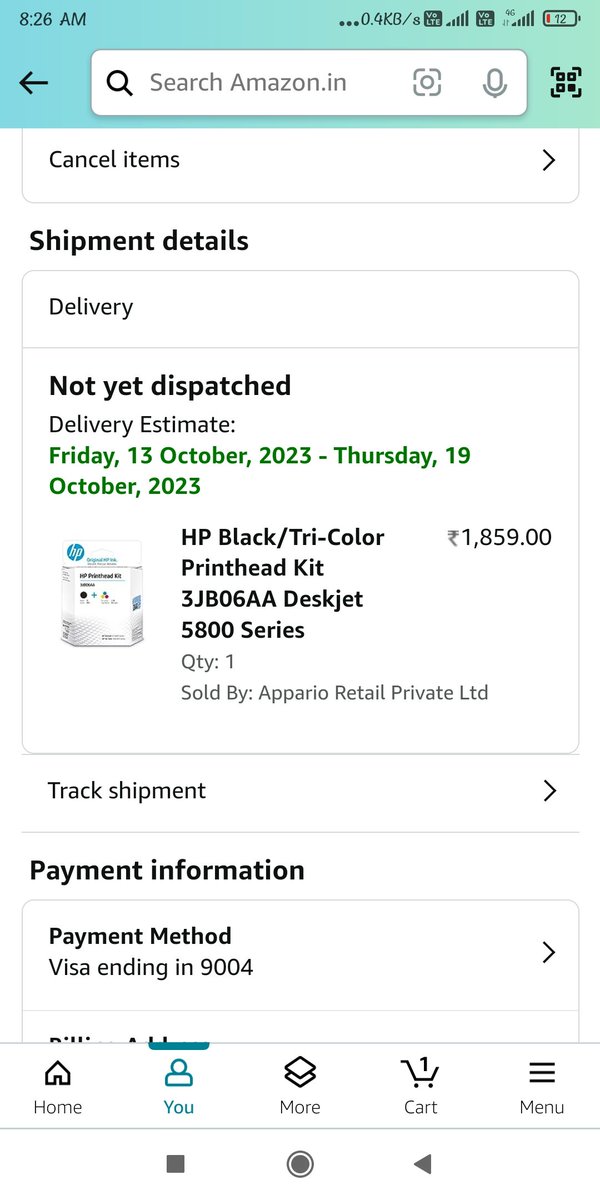 Zahidraza15's tweet photo. @amazonIN Jo order Kiya hai bo to delivery kar do https://t.co/96T2z5LeyL
