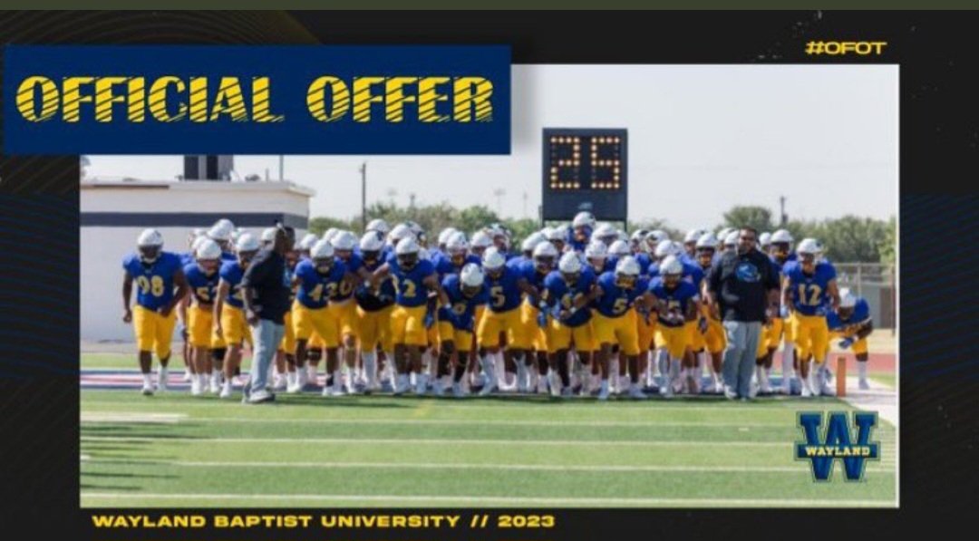 #AGTG they done gave yo boy an offer, im blessed and i can not wait to play at the next level thank you <a href="/WBUFootball/">WBU Football</a> @_nickyquintero <a href="/CTJFootball/">Johnson Football</a>
I believe i can make an impact in college as a freshman. TO ALL THE KIDS WHO SEE OUTHERS GET OFFERED AND ,YOU DONT HAVE ONE BE PATIENT