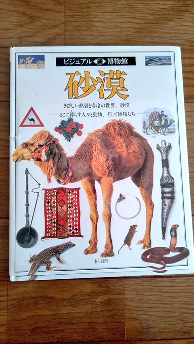 届いたー!!✨✨✨✨✨✨
学生の時図書館夢中で読んだ本!これ大好き過ぎたけど今絶版で入手困難だから嬉しい〜😭😭😭😭😭
特に砂漠単体出品レアだし!傷なんて些末よ!わーいわーい
ビジュアル博物館シリーズはかなり詳細に書いてあって凄い面白いんです。家宝にしょ← 