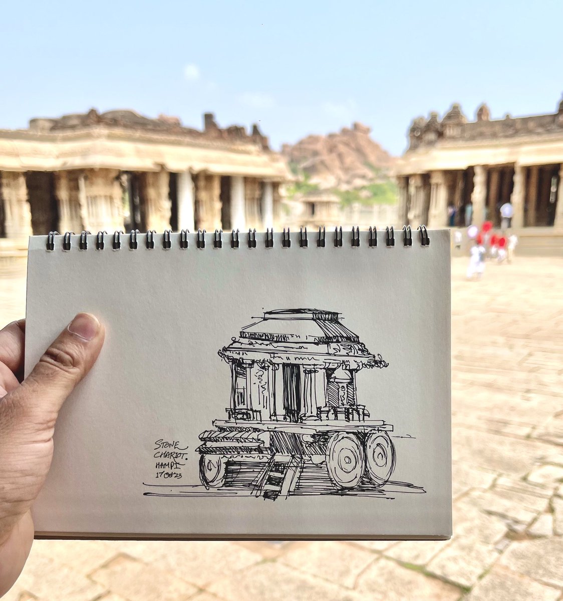 harshaljade25's tweet photo. Stone chariot, Hampi https://t.co/sqxqxo1Tfp