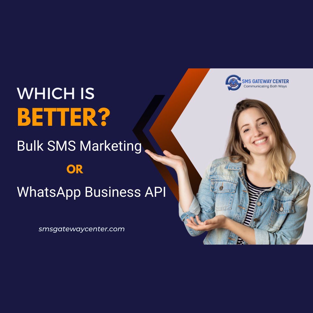 Choosing the Right Channel: Bulk SMS Marketing vs. WhatsApp Business API

smsgatewaycenter.com/blog/choosing-…

#SMSMarketing #BulkSMSMarketing #WhatsAppBusinessAPI #RichMediaMarketing #BusinessCommunication #SMSvsWhatsApp #CommunicationTools #WhatsAppMarketing #BusinessGrowth #SMSMarketing