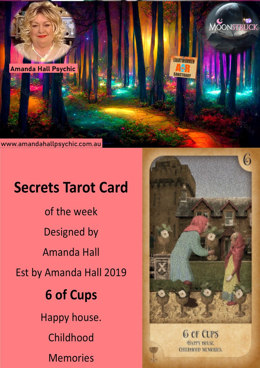 PsychicAmandaH's tweet image. A1R Psychic Radio on Moonstruck TV 📷Show No 330
Show with Amanda Hall Psychic-17/10/2023
facebook.com/PsychicRadio/
Private reading with Amanda Hall inbox me please
Tarot Card of week #6ofcups📷