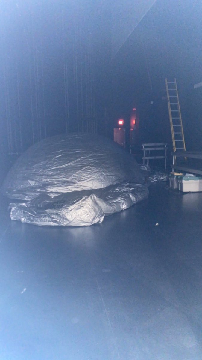 AnnaCAnderson1's tweet photo. One of the best parts of space science is the Planetarium! Ready for tomorrow…I think. #HoldregeDusters #Science #Esu11 #Planetarium https://t.co/FFYEaep7Xb