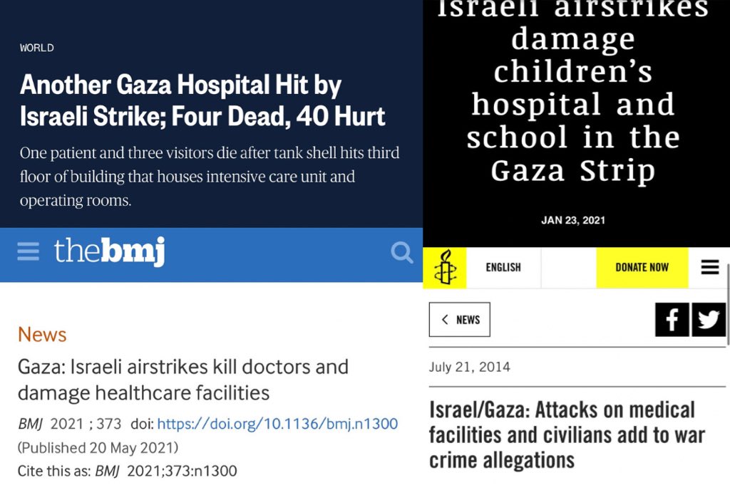 🇮🇱🇵🇸 Bombing hospitals seems to be a longtime hobby of the Israeli military.
