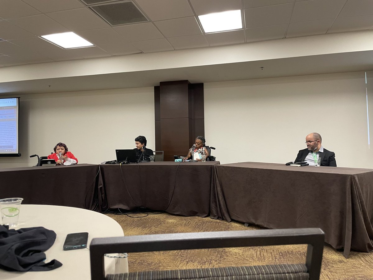 DisPhilanthropy's tweet image. “Philanthropy has much further to go in giving money to disability inclusion, rights, and justice work.” Powerful words from Ryan Easterly @withfoundation in #MoreThanAToolkitDisabilityJustice session with @NotYourAvgHo101, Fiona Kanagasingam @RWJF, and Yomi Wong #2023UNITYSUMMIT