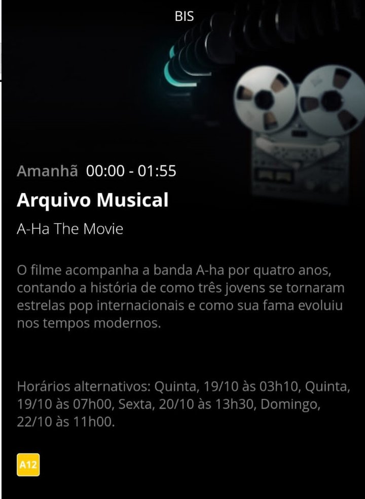 ahabrazil's tweet photo. Canal BIS https://t.co/6TtAclfSye