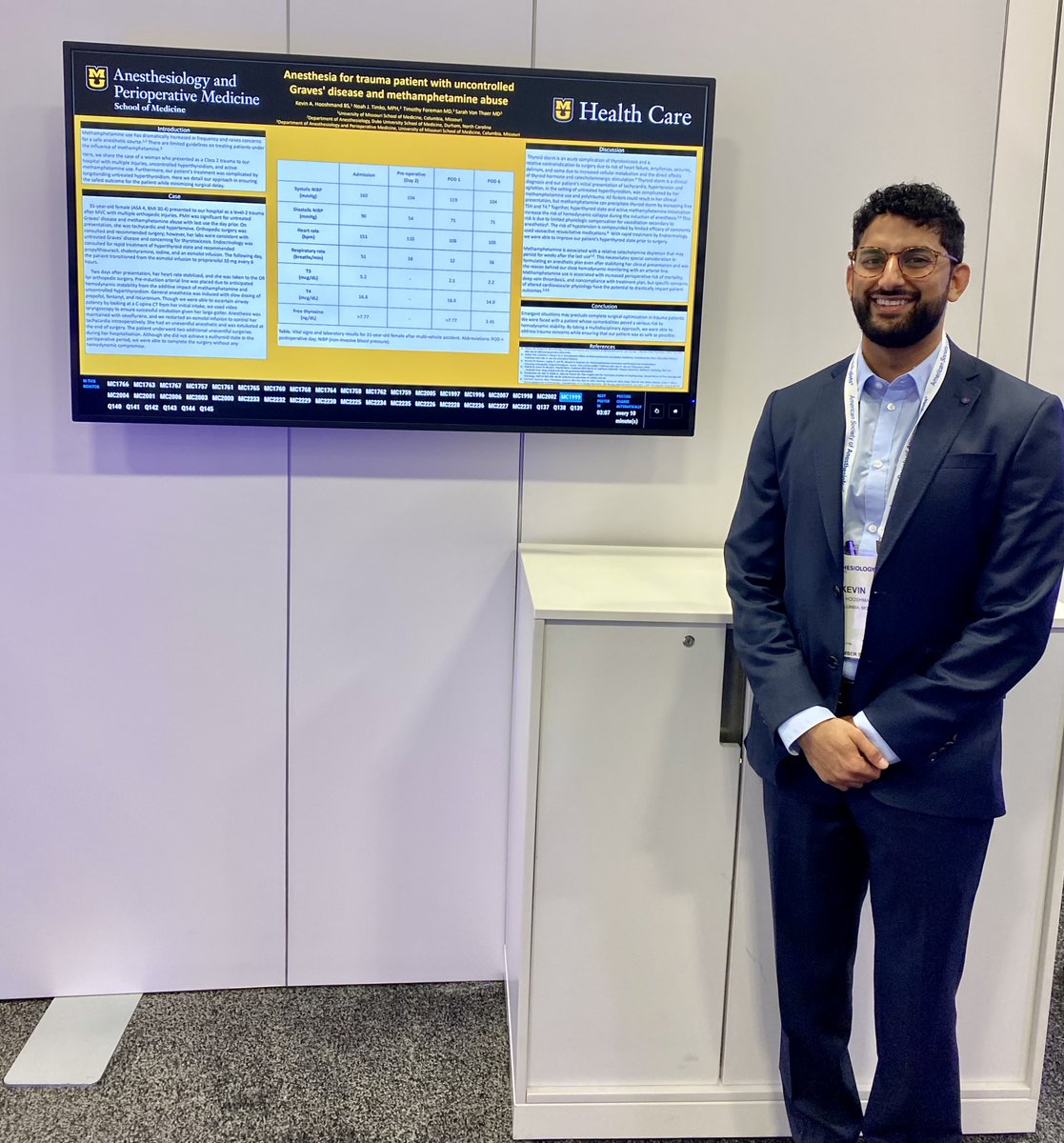 Kevin Hooshmand (@hooshmandkevin) on Twitter photo So thankful to attend and present two cases at ASA 2023! I enjoyed meeting so many amazing people!!! (Bonus: Check out the background of the ASA photo 😆) Thanks to <a href="/NoahTimko/">Noah Timko, MPH</a>, Dr. James Voon, and Dr. Sarah Von Thaer!!! So thankful to attend and present two cases at ASA 2023! I enjoyed meeting so many amazing people!!! (Bonus: Check out the background of the ASA photo 😆) Thanks to <a href="/NoahTimko/">Noah Timko, MPH</a>, Dr. James Voon, and Dr. Sarah Von Thaer!!!