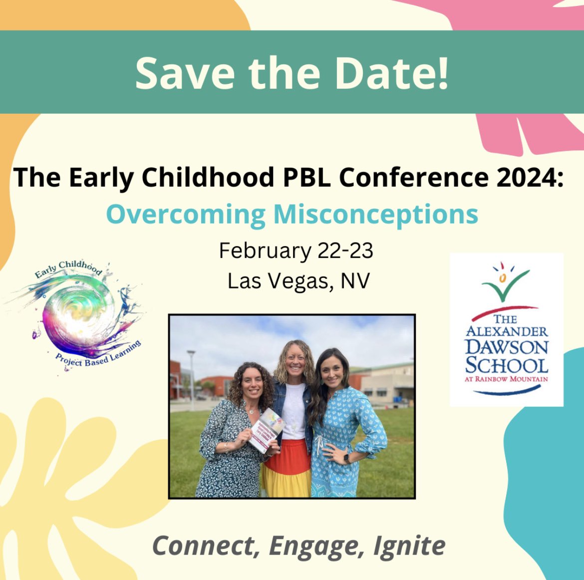 Sara Lev (@saramlev) on Twitter photo Our first ever #PBL conference is in the works! PK-2 educators, we hope you’ll save the date and join us in Las Vegas! <a href="/ec_pbl/">EarlyChildhoodPBL</a> <a href="/bwileyone/">Brandon Wiley, Ed.D.</a> #earlychildhoodpbl #earlychildhood Our first ever #PBL conference is in the works! PK-2 educators, we hope you’ll save the date and join us in Las Vegas! <a href="/ec_pbl/">EarlyChildhoodPBL</a> <a href="/bwileyone/">Brandon Wiley, Ed.D.</a> #earlychildhoodpbl #earlychildhood