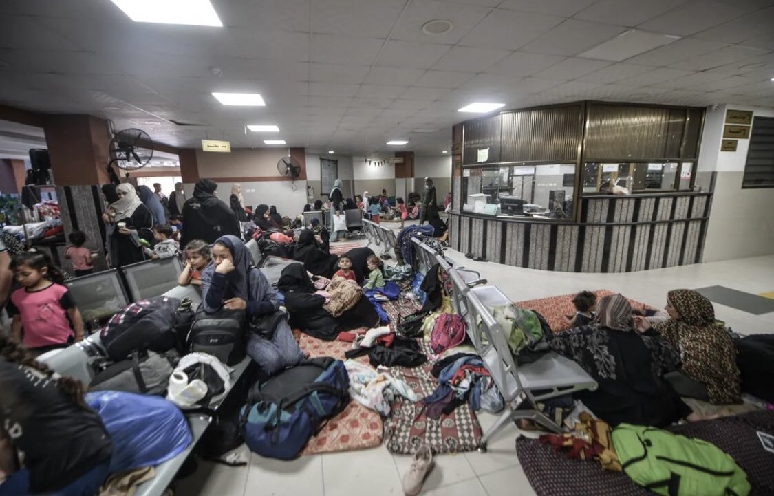 HaseebarslanUK's tweet image. The hospital before the bombing 🇵🇸💔