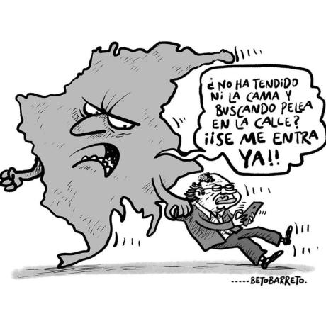 ELTIEMPO's tweet photo. #TiempoDeOpinar | 'Primero las cosas de la casa', la caricatura de opinión de Beto Barreto para este miércoles.  

Más contenido de opinión en ► https://t.co/CwkEV91nri https://t.co/RrLD8XBIpf