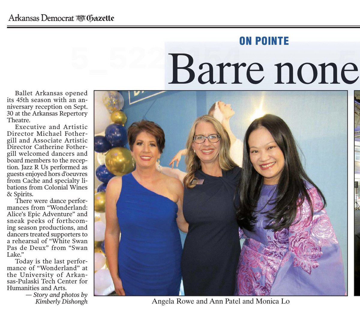 MonicaYLo's tweet photo. Being a board member at Ballet Arkansas helps me exercise the other half of my brain. And I love it!#BalletArkansas #OnPointe #BalletLife #EventsCommitteeChair #Ballet #WomeninEP @ArkansasOnline https://t.co/igSBIo4StU