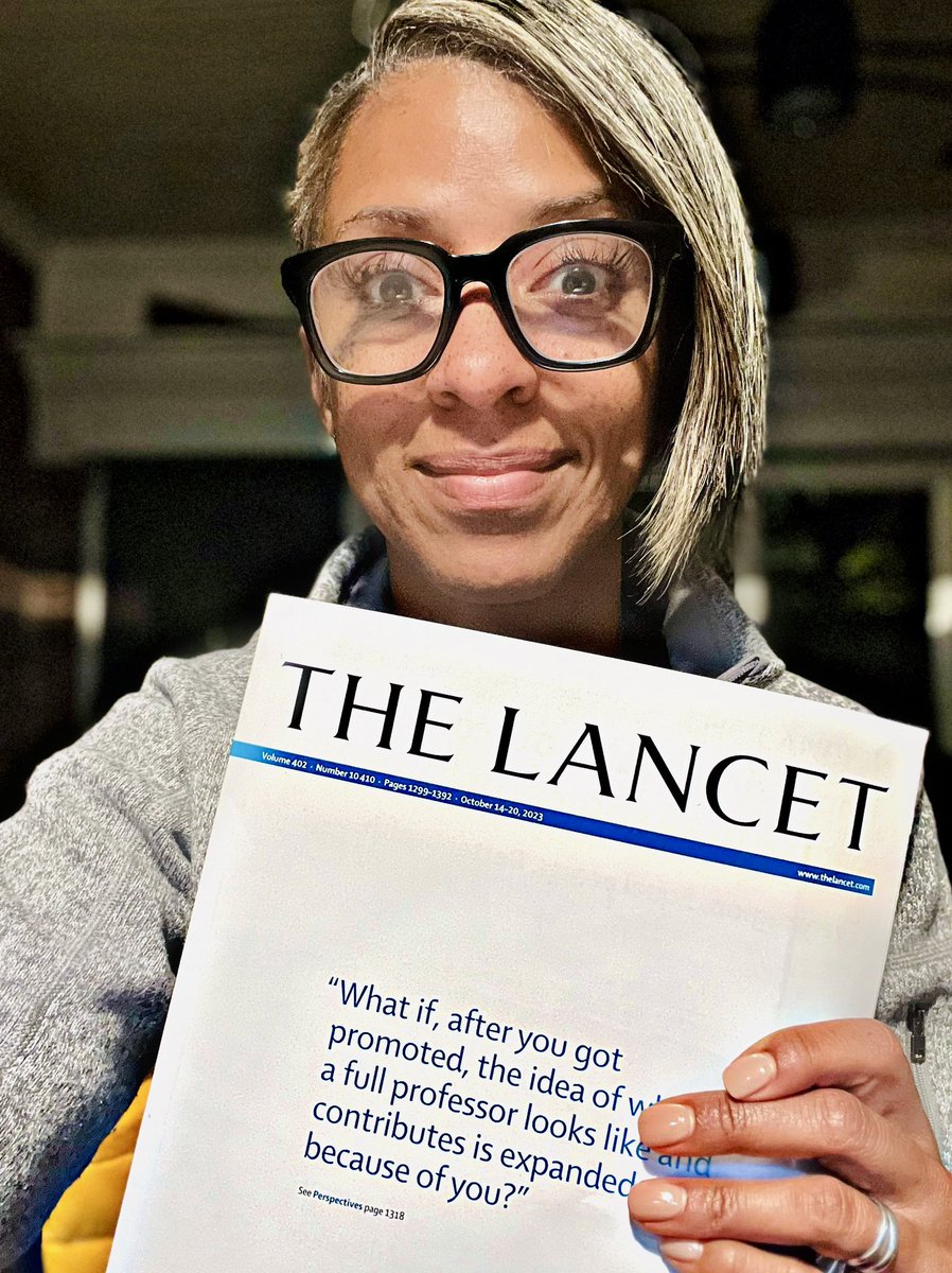 It hits different to actually hold a copy in your own two hands of @TheLancet with a quote from your article printed on the cover. I’m just saying.🥹