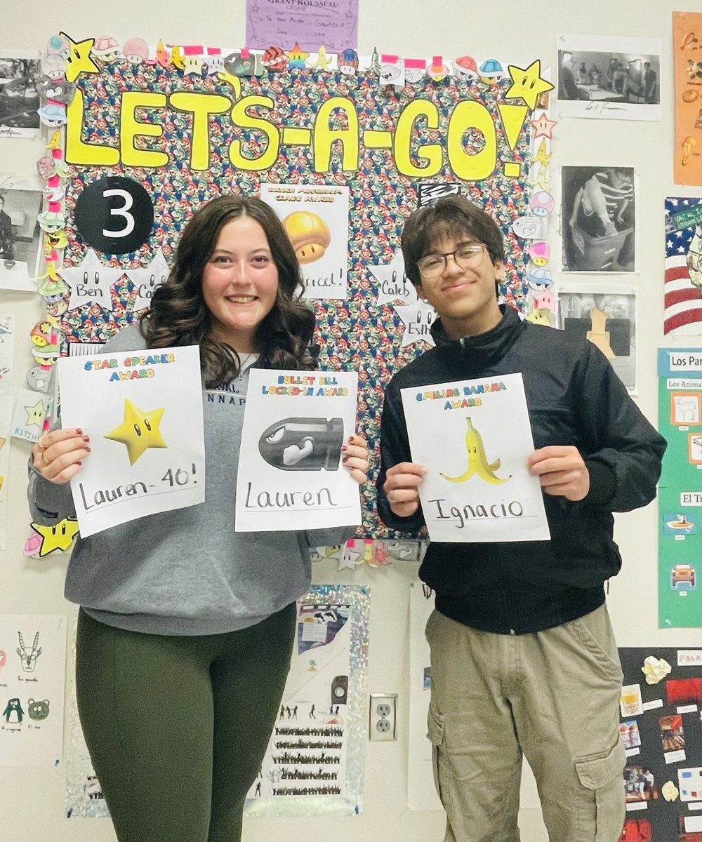 Cisne (@lacisnekhs) on Twitter photo Congrats to these award winners for the 9 weeks! Locked in bullet bills, smiling bananas and total speakers! ⭐️⭐️⭐️<a href="/KHSIndianNation/">Keller High School</a> <a href="/MrsSimmonsKHS/">Lisa Simmons</a> <a href="/KISDWorldLangs/">@KISDWorldLangs</a> Congrats to these award winners for the 9 weeks! Locked in bullet bills, smiling bananas and total speakers! ⭐️⭐️⭐️<a href="/KHSIndianNation/">Keller High School</a> <a href="/MrsSimmonsKHS/">Lisa Simmons</a> <a href="/KISDWorldLangs/">@KISDWorldLangs</a>