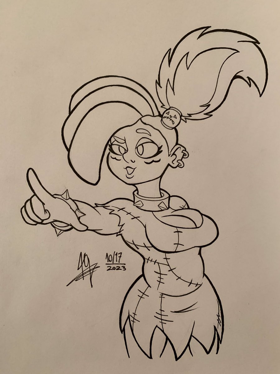 FerezDeco's tweet photo. #Inktober2023 OCtober Day 17: Azzurrina, @MrCaputo90 https://t.co/YIZdahbee3
