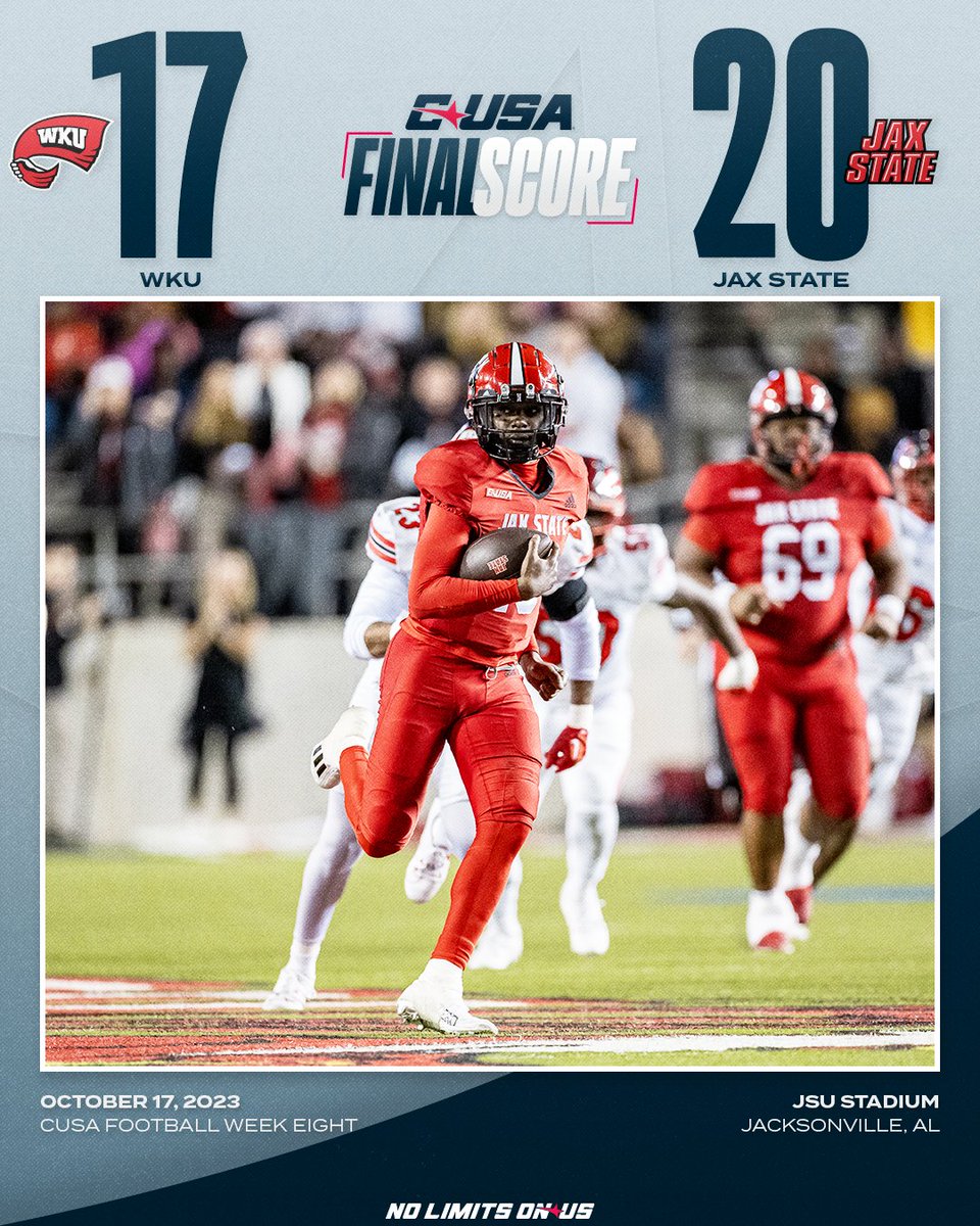 What a thriller in Jacksonville!

<a href="/JaxStateFB/">Jax State Football</a> | #NoLimitsOnUs