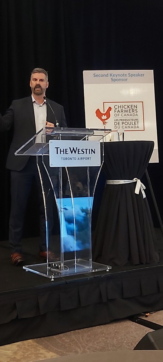 Two of my fave things onstage: brilliant friends sharing their passions, and Canadian chicken farming! Thanks <a href="/DerekNighbor/">Derek Nighbor</a> for sharing your knowledge and best practices on the forestry sector with the ag sector!
#2023PublicTrustSummit
#IHeartChickenFarmers