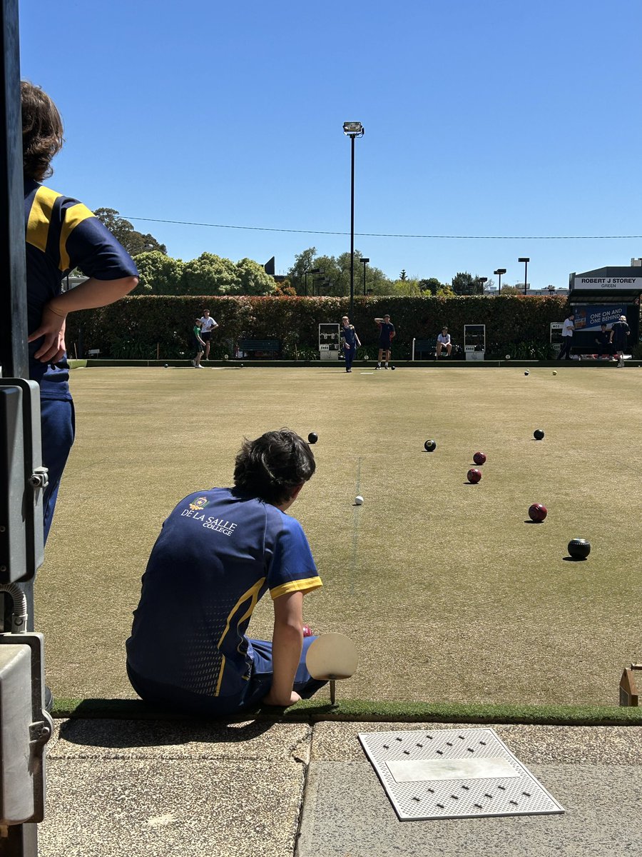 dlsMalvern's tweet photo. ACC Lawn Bowls day continues and some great lawn bowls being played in perfect conditions. 

So far both teams have one win and one loss. Plenty still to play for in preliminary rounds!

#striveforgreatness #beyourbest #letsgodela #delasallemalvern https://t.co/XO04c153zR
