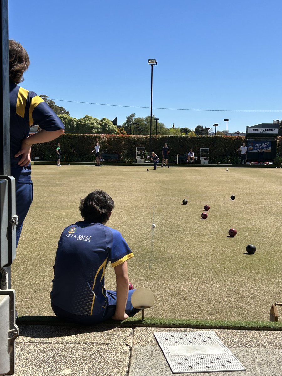 dlsMalvern's tweet photo. ACC Lawn Bowls day continues and some great lawn bowls being played in perfect conditions. 

So far both teams have one win and one loss. Plenty still to play for in preliminary rounds!

#striveforgreatness #beyourbest #letsgodela #delasallemalvern https://t.co/XO04c153zR