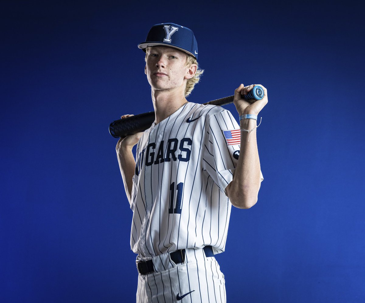 After a lot of thought, talks with the coaching staff, and prayer. I am humbled and excited to announce my commitment to play baseball at Brigham Young University! I would like to thank God, my family, coaches, and all of my teammates! Go Cougs🤙