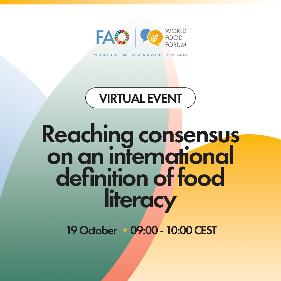 Join us tomorrow @World_FoodForum to see a snapshot of food literacy work throughout the world To register go to lnkd.in/gs9JiT8v