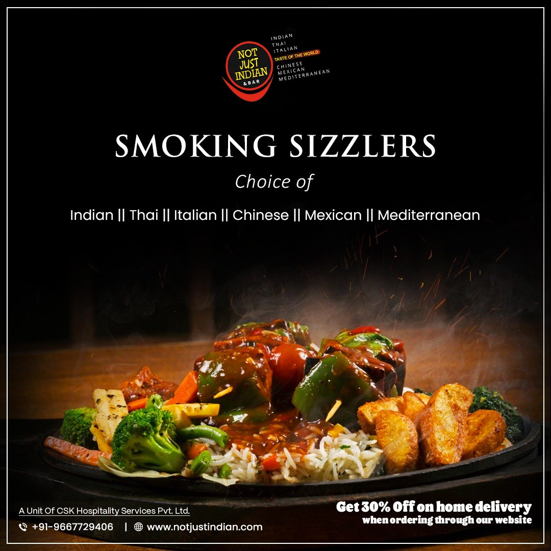 NotJustIndian1's tweet photo. Our sizzlers are the symphony of taste and texture you've been craving!!

Call us at +91- 9625253930

#notjustindian #notjustindianrestaurant #indirapuram #indirapuramrestaurant #SizzlingDelights #NonVegSensation #FoodieFrenzy #SizzlerCravings #TasteTheHeat https://t.co/j9oHcAlZWu
