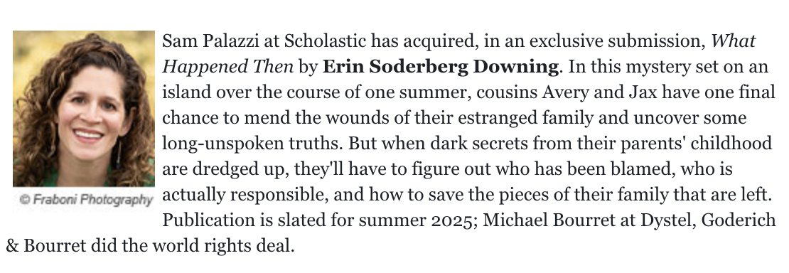 Oh, hey - look at this! An official announcement about my next novel, planned for summer 2025 (a novel that is not yet finished, but let's not speak of that....)