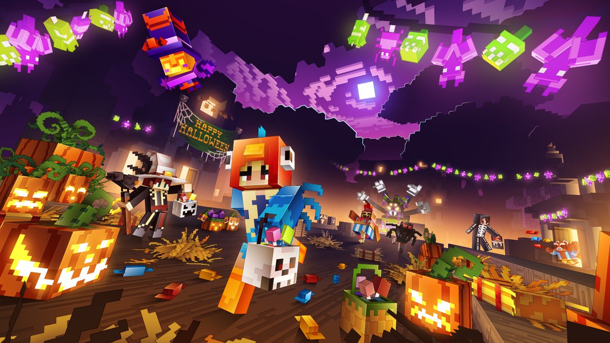 The Candy Carnival is here! With new Activities, Rides, and over 400+ themed cosmetics... there's a lot to discover in Hideaway's spooky seasonal update! 🎃

Read about it now 👇
playhideaway.com/news/candy-car…

#Hideaway #Minecraft #PlayHideaway #HideawayHalloween #HideawayCandyCarnival