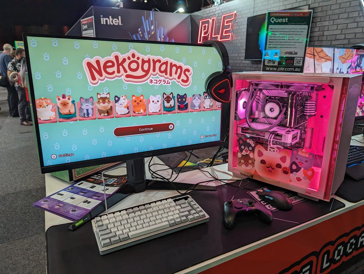 girlypopgame's tweet photo. INCOLATUS x @PLEComputers PC!!!  

THE GAME WILL BE PLAYABLE ON THE BRAND NEW CUSTOM COMPUTER AT THE PLE BOOTH AT #intelextrememasters2023 AS PART OF @sxswsydney !! 

AS WELL AS 3 OTHER HOMEGROWN WA INDIES!! GO PERTH! 🇦🇺 https://t.co/arOYwABKjr