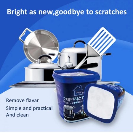DTOnlineStore's tweet photo. Name: Cleaner Beauty
Net Weight: 500g

Details: Cleaning Paste Household Stainless Steel Cleaning Paste Multi-Surface Natural Multi-Purpose Cleaner Oven &amp; Cookware Polish Cleaner.

 Price: 360 https://t.co/KobG8rVgjr