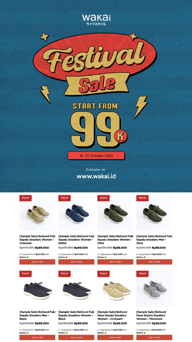 MhmdFauzy's tweet photo. @berburusales Wakai 99k di website https://t.co/uQKYN3DeXy min https://t.co/Gfhek6n5l7