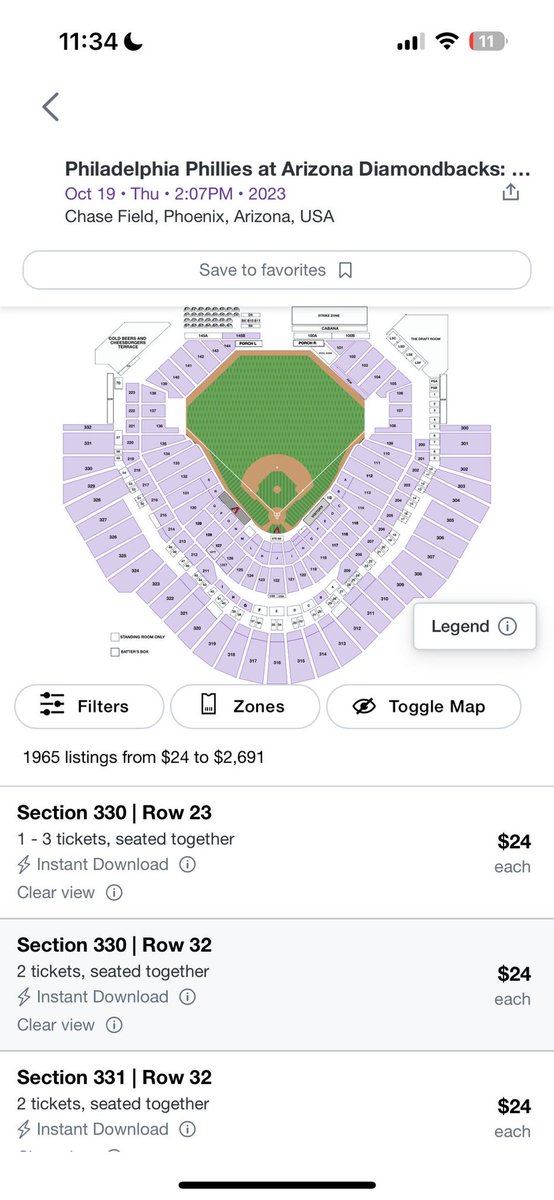 mccrystal_alex's tweet image. Oh my god chase field is going to be filled to the brim with Phillies fans at this rate