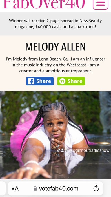 Please go vote for me at https://t.co/i2gR1mFQIJ and find my name Melody Allen  and vote for me for free<a href="/tag/wigginnoutradio"class="tags"><span>#wigginnoutradio</span></a><a href="/tag/explorepage"class="tags"><span>#explorepage</span></a><a href="/tag/charmschool"class="tags"><span>#charmschool</span></a><a href="/tag/charmschoolwestbaddies"class="tags"><span>#charmschoolwestbaddies</span></a>