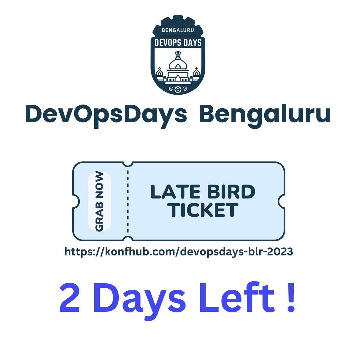 We are super excited for #DevOpsDaysBLR 🎉Join us for #DevOpsDaysBLR! 2 Days left 💖

#DevOpsDays #DevOpsDaysBLR #DevOps #DevOpsCulture