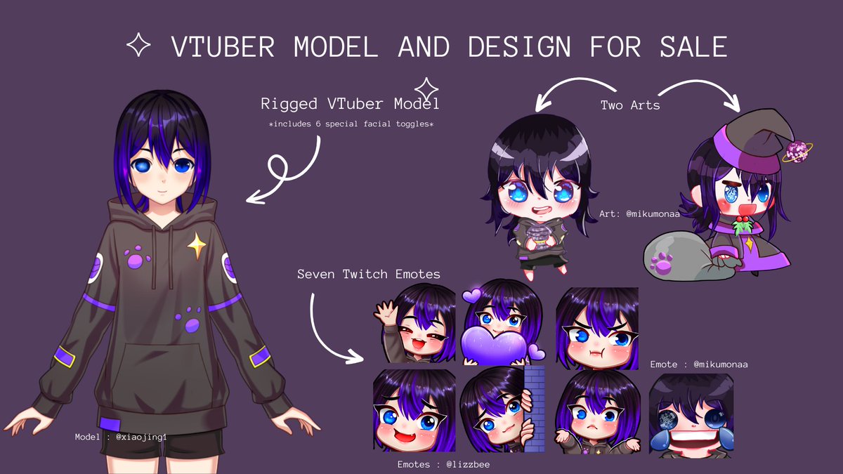Kuharaa_'s tweet photo. ♡ VTUBER MODEL FOR SALE! $400 ♡
COMES WITH THE FF:
✧ Half Body 2D Model (Rigged)
✧ 6 Twitch Emotes
♡ RTS APPRECIATED
This is my previous model, hoping I can find them a new home that will cherish, & use them
#vtuber #vtubermodel #vtuberpackage #VtuberUprising https://t.co/V69jnhDlCO
