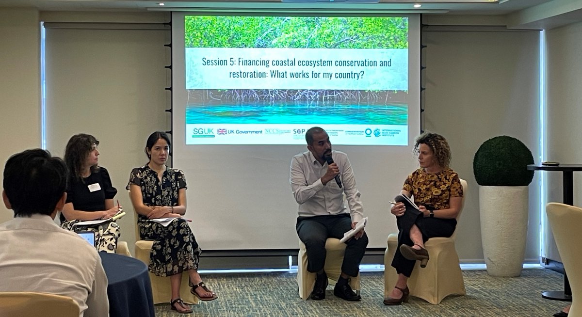 🇬🇧 £500m Blue Planet Fund (bit.ly/3pVJe6L) giving important 🛠️ for <a href="/ASEAN/">ASEAN</a> countries and beyond to build 🌊 economies. We were pleased to collaborate with <a href="/NUSingapore/">NUS</a>, <a href="/MSEsingapore/">MSE Singapore</a> 's NCCS and others to deliver this week's Blue Carbon Policy &amp; Finance Workshop in 🇸🇬